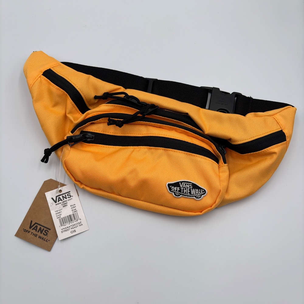 Vans Street Ready Waist Pack Yellow Black Fanny Pack VN0A47QECQZ NWT